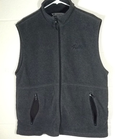 Columbia Pella Gray Fleece Vest Sz Large - Picture 3 of 8